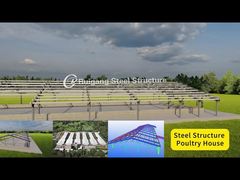 edificio per allevamento di pollame con struttura in acciaio