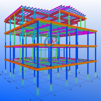 Moderno edificio in acciaio a più piani fabbrica di attrezzature in acciaio personalizzate