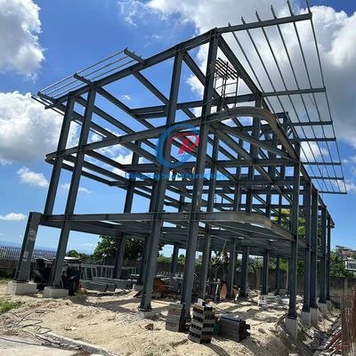 Edificio in acciaio modulare a più piani fabbrica di magazzini di struttura in acciaio personalizzata