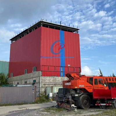 Edifici industriali prefabbricati a grattacieli, struttura in acciaio