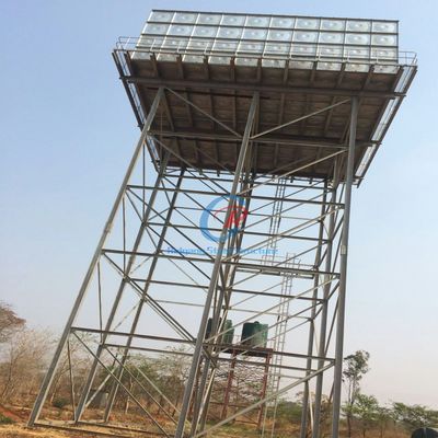 Torre di serbatoi di acciaio galvanizzato ecologico sostenibile per gli edifici verdi