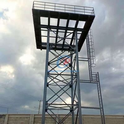 Struttura di acciaio pesante di altezza torre del serbatoio dell'acqua per serbatoio di acqua galvanizzato