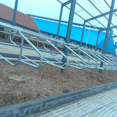 Struttura in acciaio moderna Capannone di mucca Cornice in acciaio sostenibile Edifici agricoli