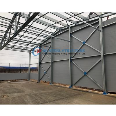 Kit di costruzione di immobili di stoccaggio in acciaio galvanizzato, costruzione di edifici in acciaio pre-ingegnerizzati