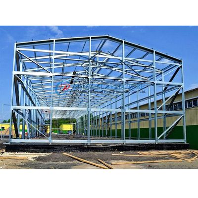 Struttura in acciaio resistente Struttura del tetto del magazzino prefabbricato Leggera