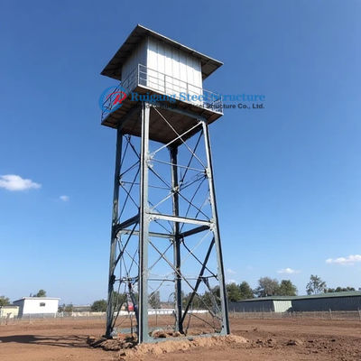 Struttura di telaio in acciaio galvanizzato a caldo Serbatoio di acqua piovana Torre di supporto per l'Africa Edificio in metallo prefabbricato