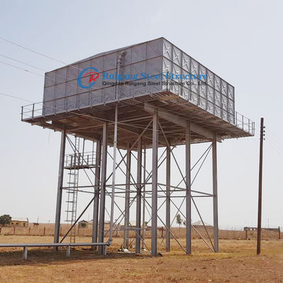 Struttura in acciaio Stand serbatoio dell'acqua o serbatoio di supporto con torre di serbatoio elevata personalizzato progettato