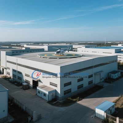 Magazzino in struttura d'acciaio portatile e smontabile per stoccaggio temporaneo