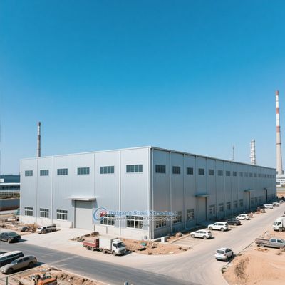 Edificio di magazzino prefabbricato in acciaio con pannelli isolanti e acciaio leggero personalizzato