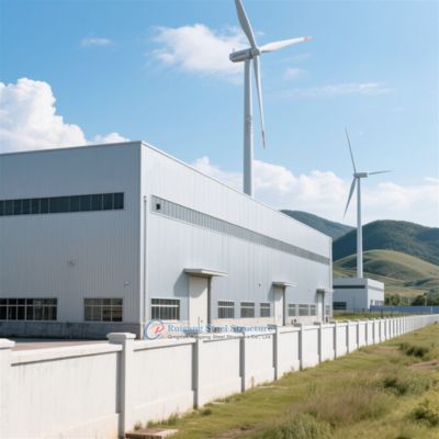 Capannone in acciaio su misura per pollame e bestiame