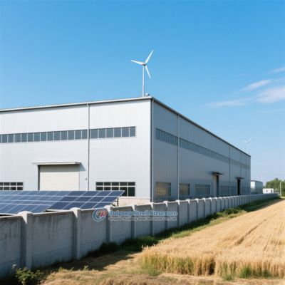 Immagazzino di strutture in acciaio su misura con finitura galvanizzata o verniciata