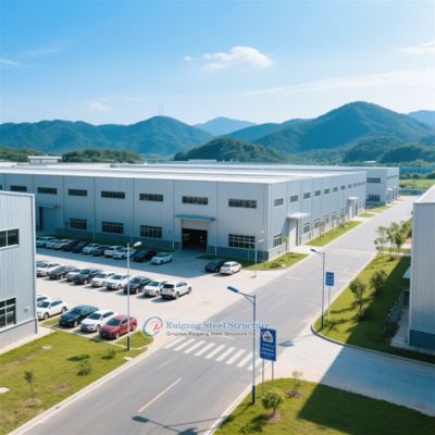 Struttura in acciaio personalizzata magazzino resistenza al vento alta 50+ anni di vita