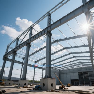 Steel Structure Hangar Warehouse Easy-to-Assemble Commercial Workshop Office Godown