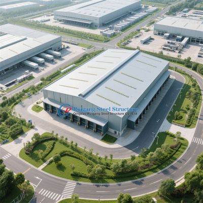 Edificio con struttura in acciaio per capannone industriale, officina e magazzino