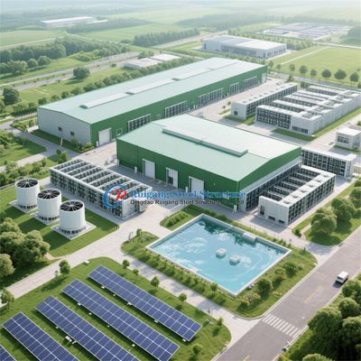 Edificio di stoccaggio prefabbricato industriale personalizzato in struttura metallica di acciaio pre-ingegnerizzata